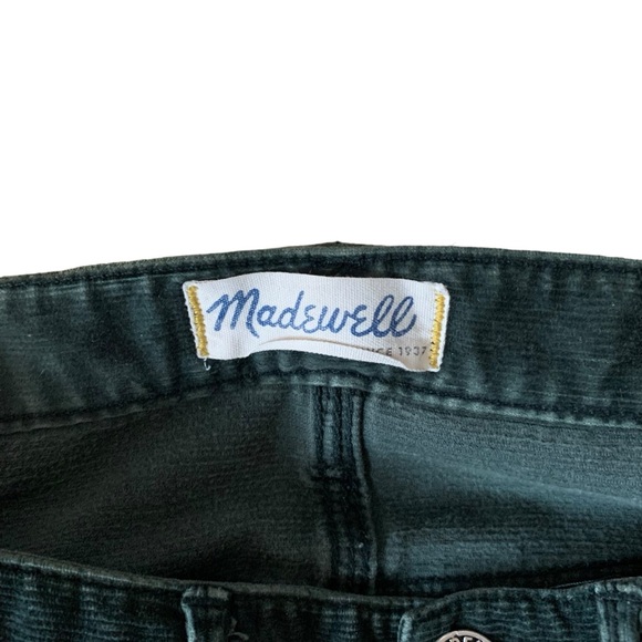 Madewell emerald green corduroy skinny low rise size 25 pants skinny ankle - Picture 6 of 8